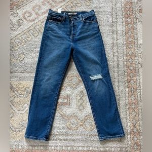 Levi Wedgie Straight Blue Jeans Size 29